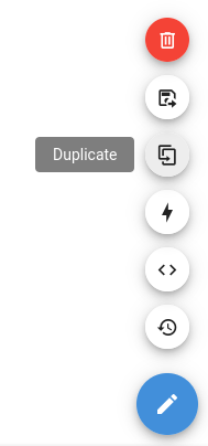 Duplicate Button Usage